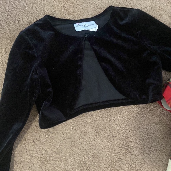 Sweet Charmers Girls holiday Christmas Dress Sz 5 sparkling red plaid - Picture 10 of 10